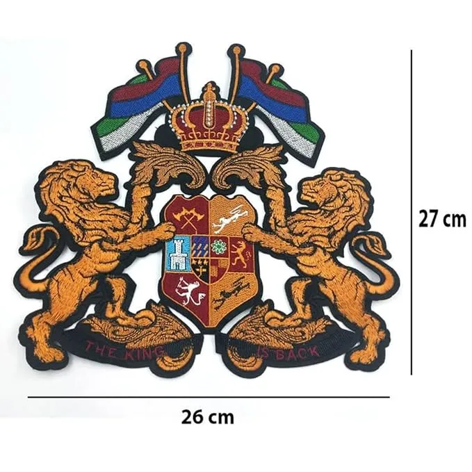 Imperial Lion Crown Sew Patch