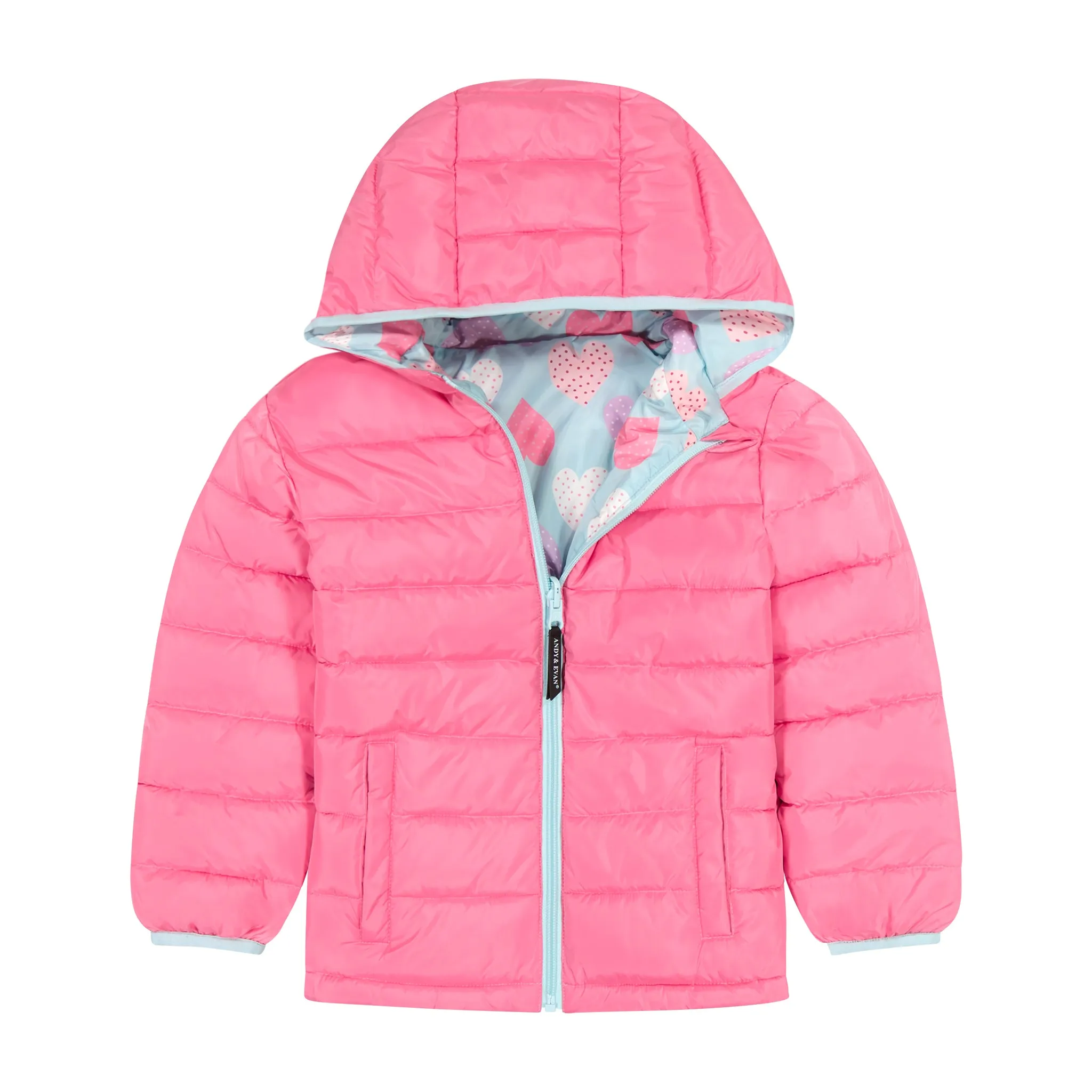 Infant Girls Reversible Puffer | Pink