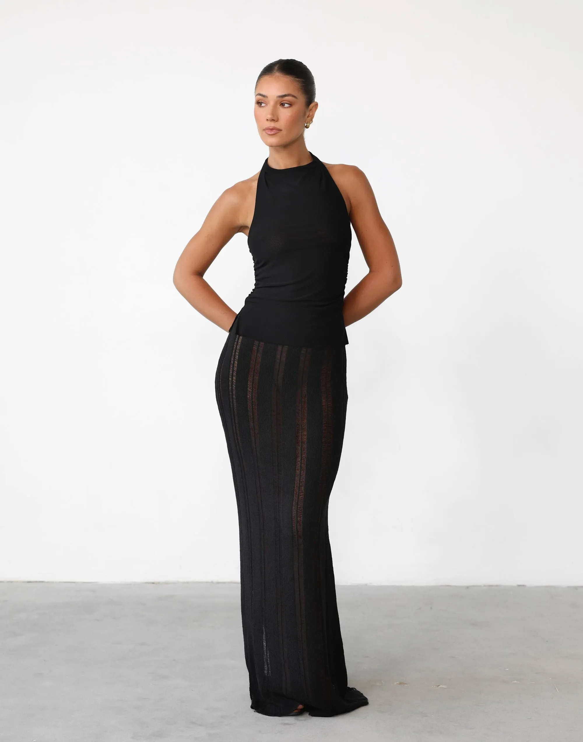 Jafna Maxi Skirt (Black)