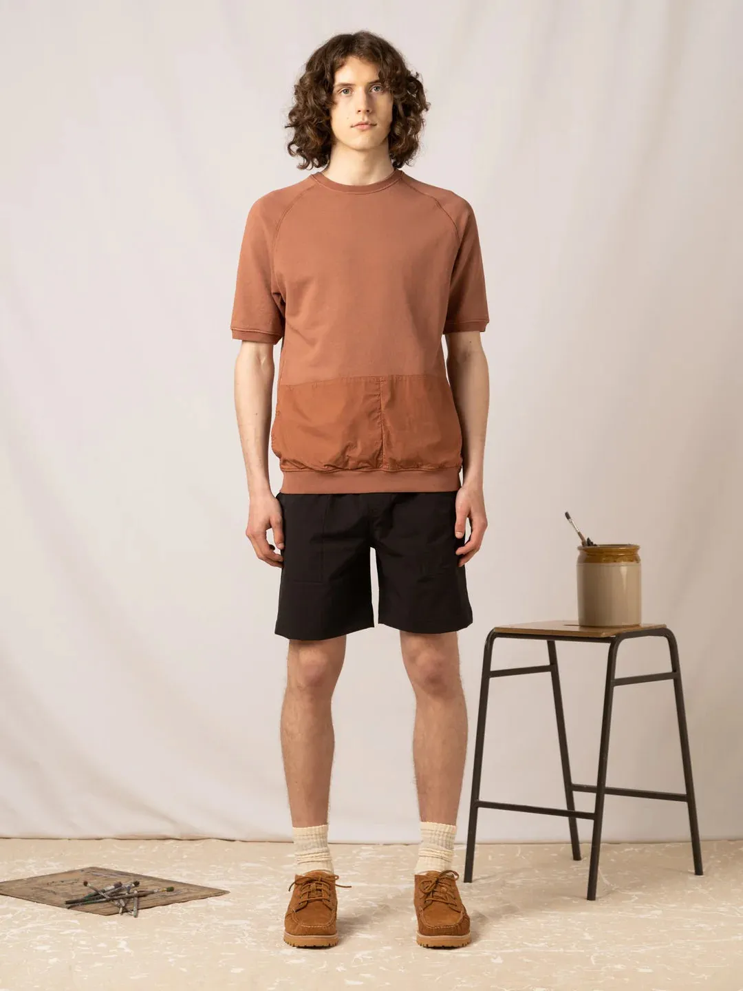 KESTIN Pease Short in Black Japanese Cordura Ripstop