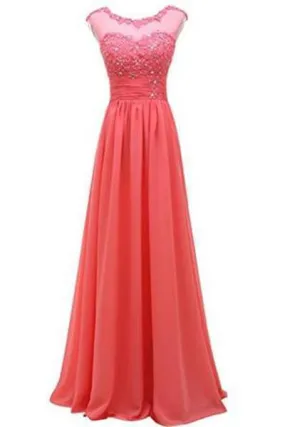 Lace Long Prom Evening Dress Gown Bridesmaid For Wedding