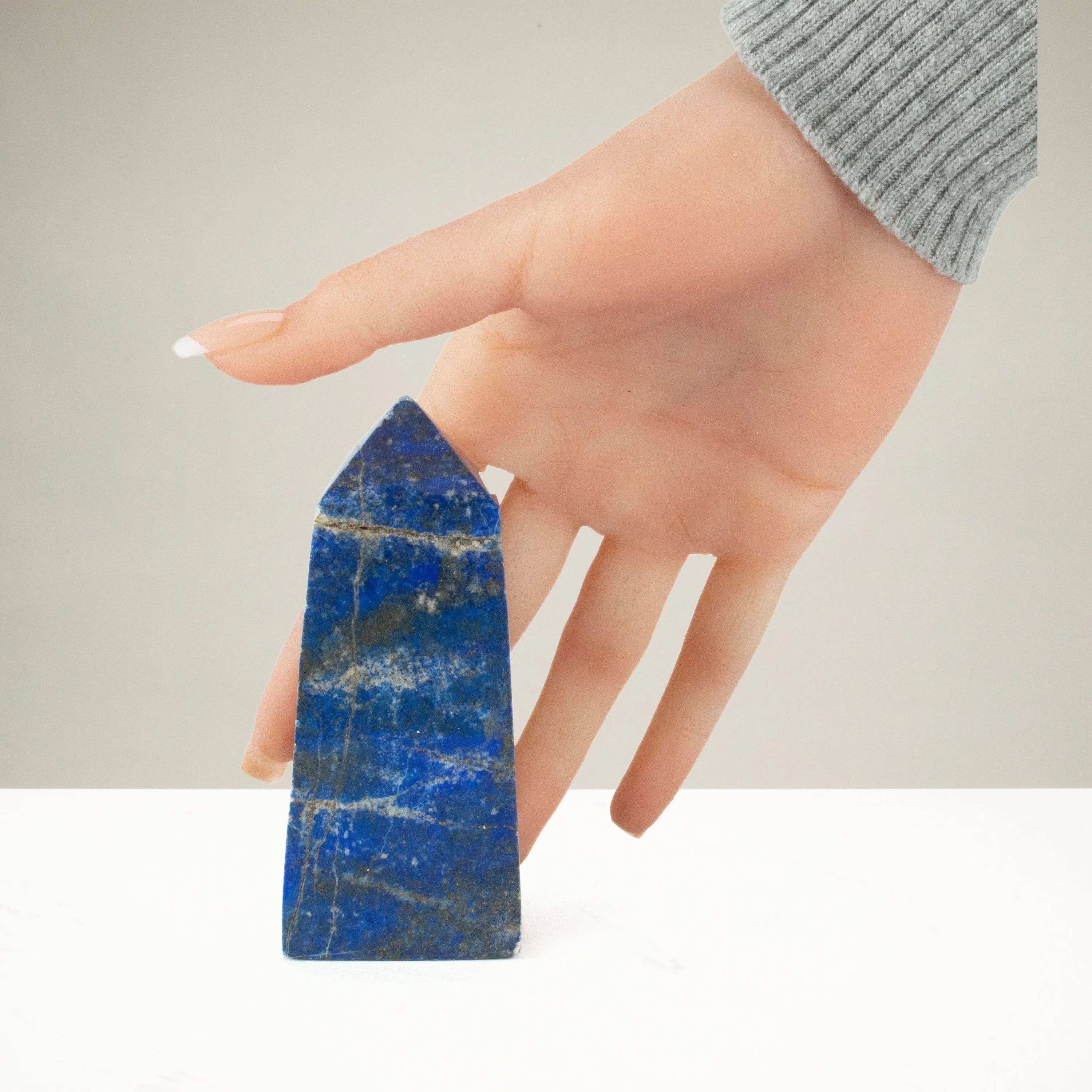 Lapis Lazuli Polished Obelisk from Afghanistan - 4 / 334 grams