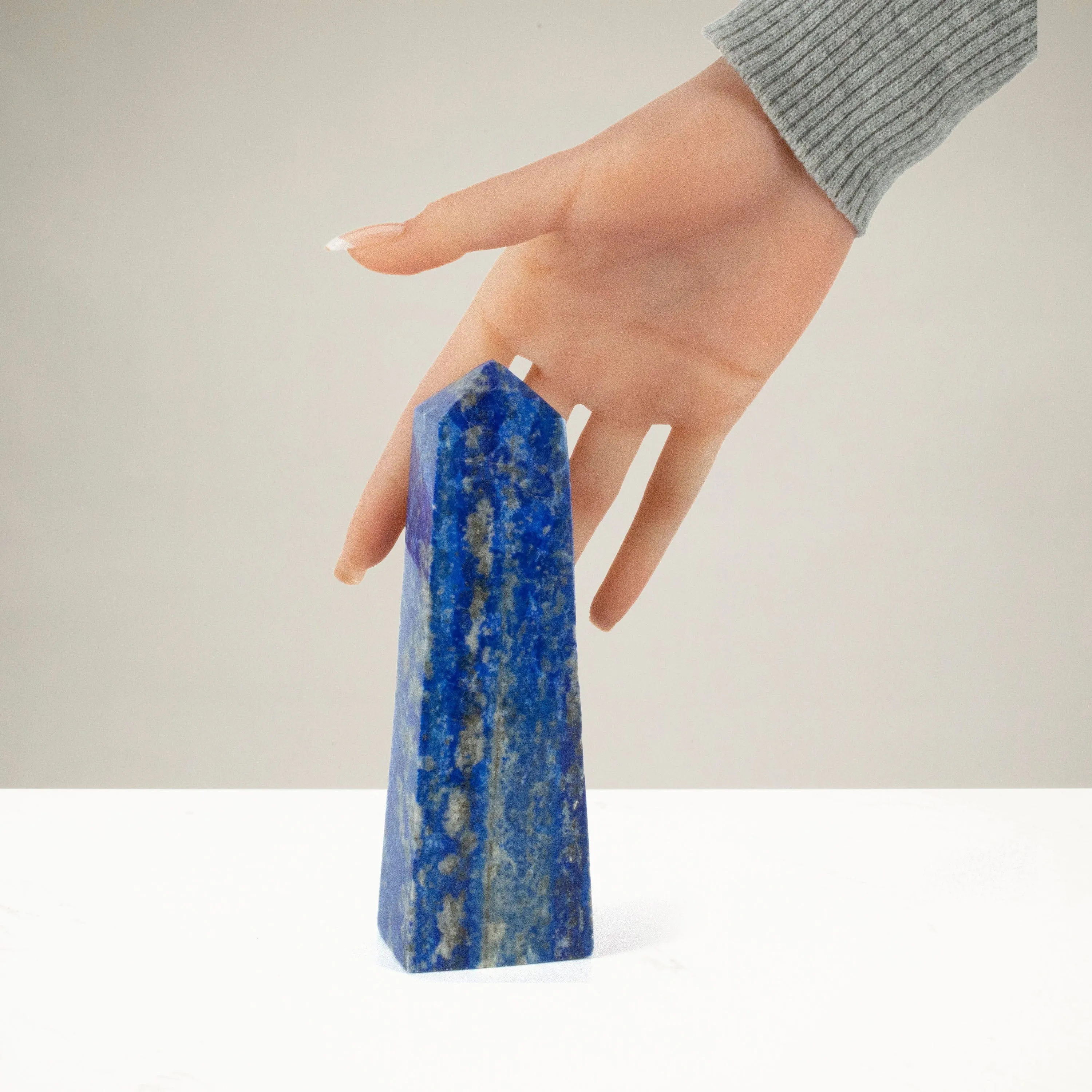 Lapis Lazuli Polished Obelisk from Afghanistan - 6 / 559 grams