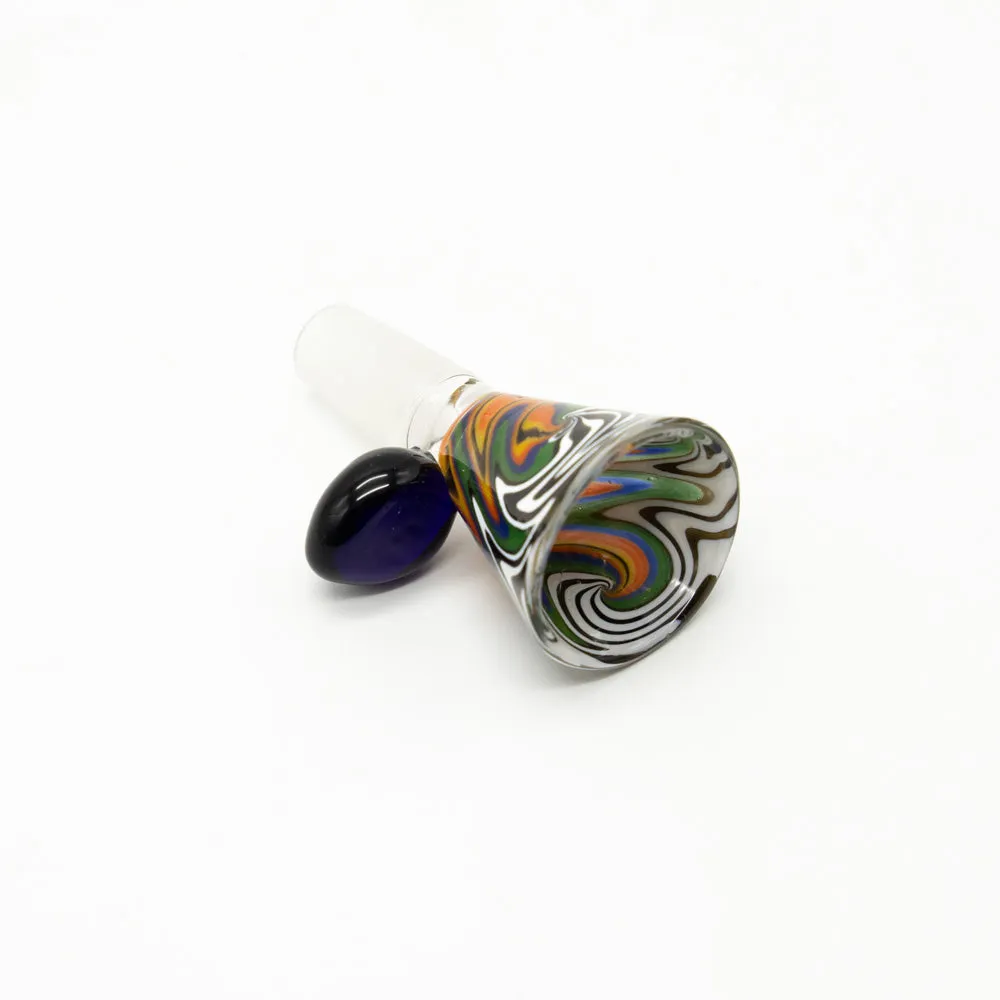 Liquorice Stripes Glass Cone