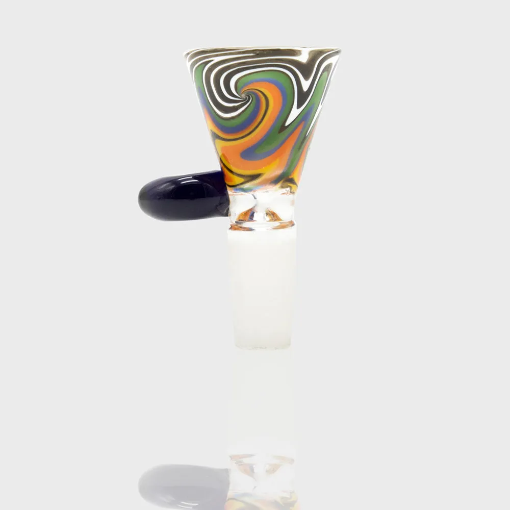 Liquorice Stripes Glass Cone