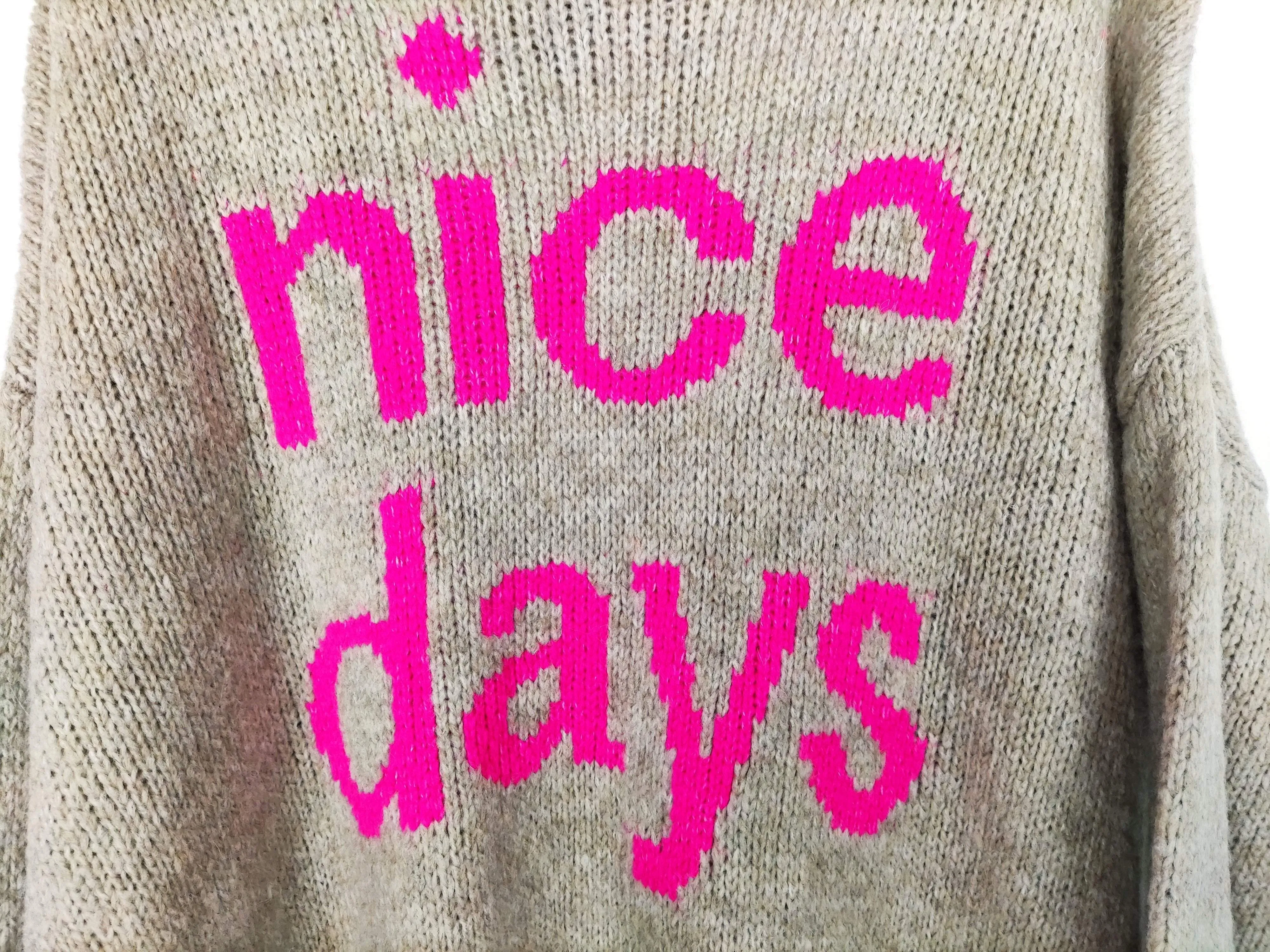 LONG PULLOVER NICE DAYS BEIGE PINK ONE SIZE