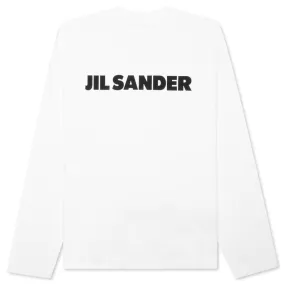 Long Sleeve Logo T-Shirt - Porcelain