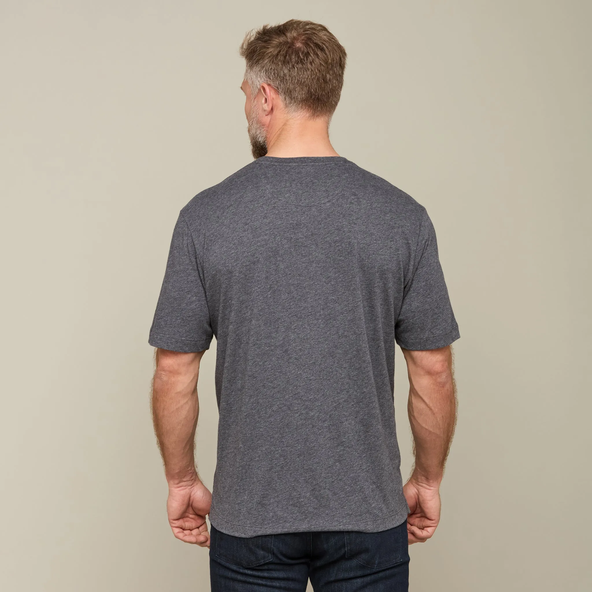 Lucchese Pima Cotton Tee :: Grey Melange