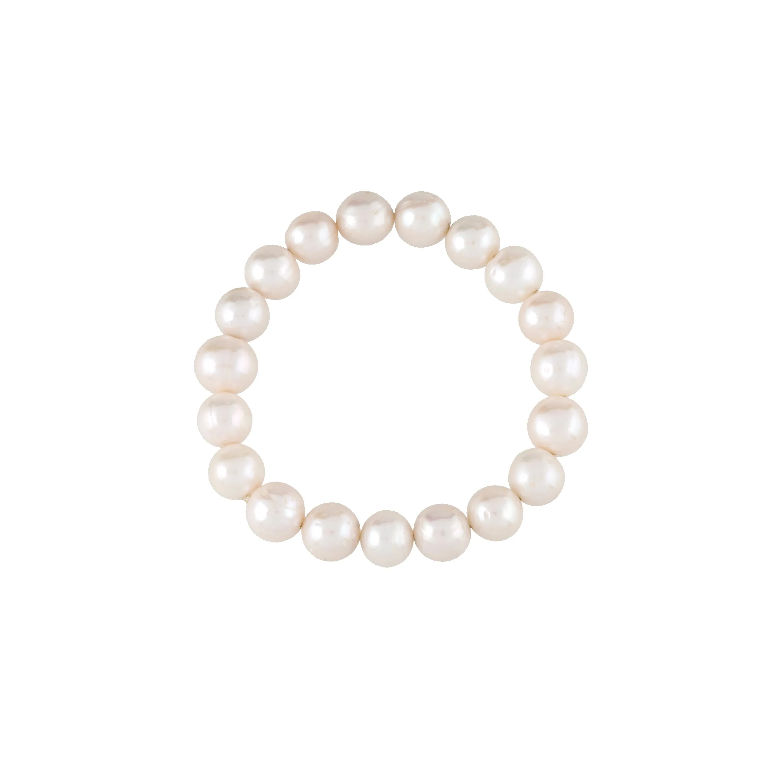 Majorcan Style White Pearl Bracelet