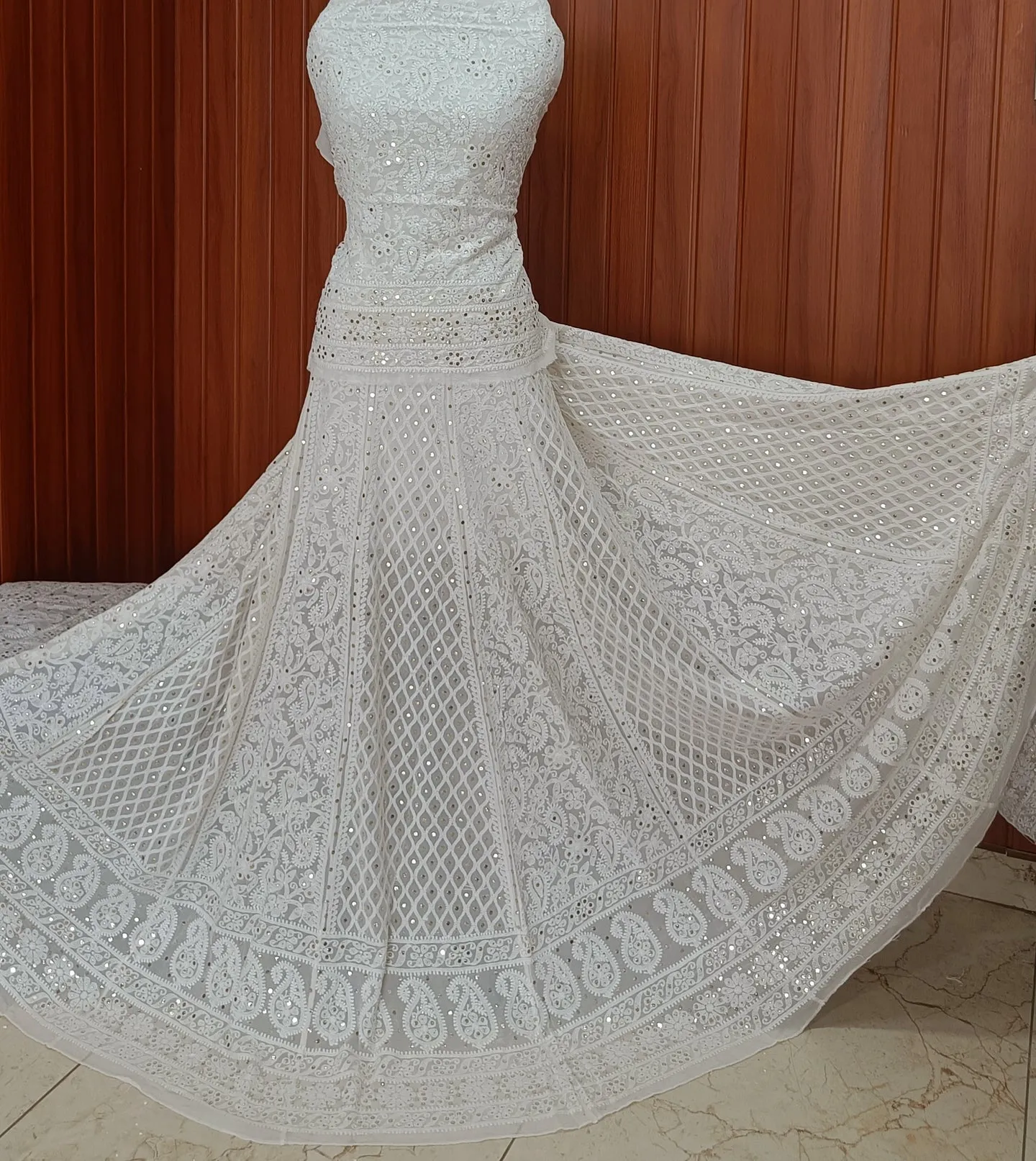 Master Piece Chikankari Lehnga, Dupatta & Blouse