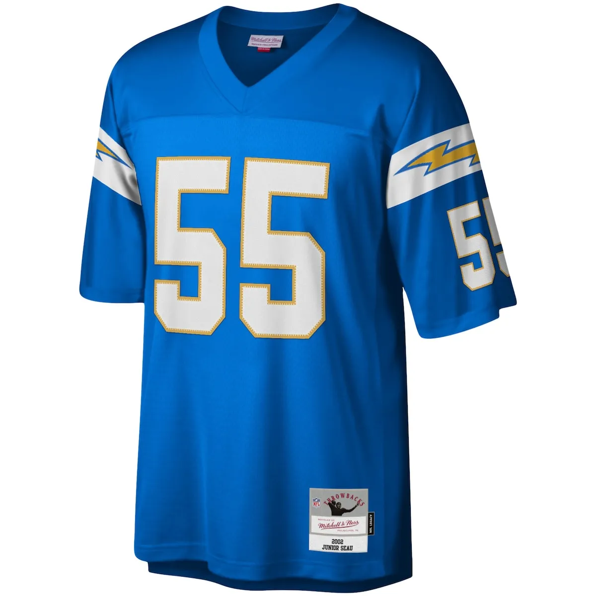 Men's Junior Seau Mitchell & Ness Chargers Legacy Replica Jersey - Light Blue