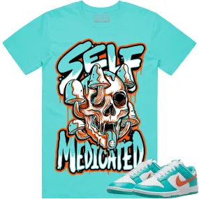 Miami Dolphin Dunks Shirt to Match - MIAMI SELF MEDICATED