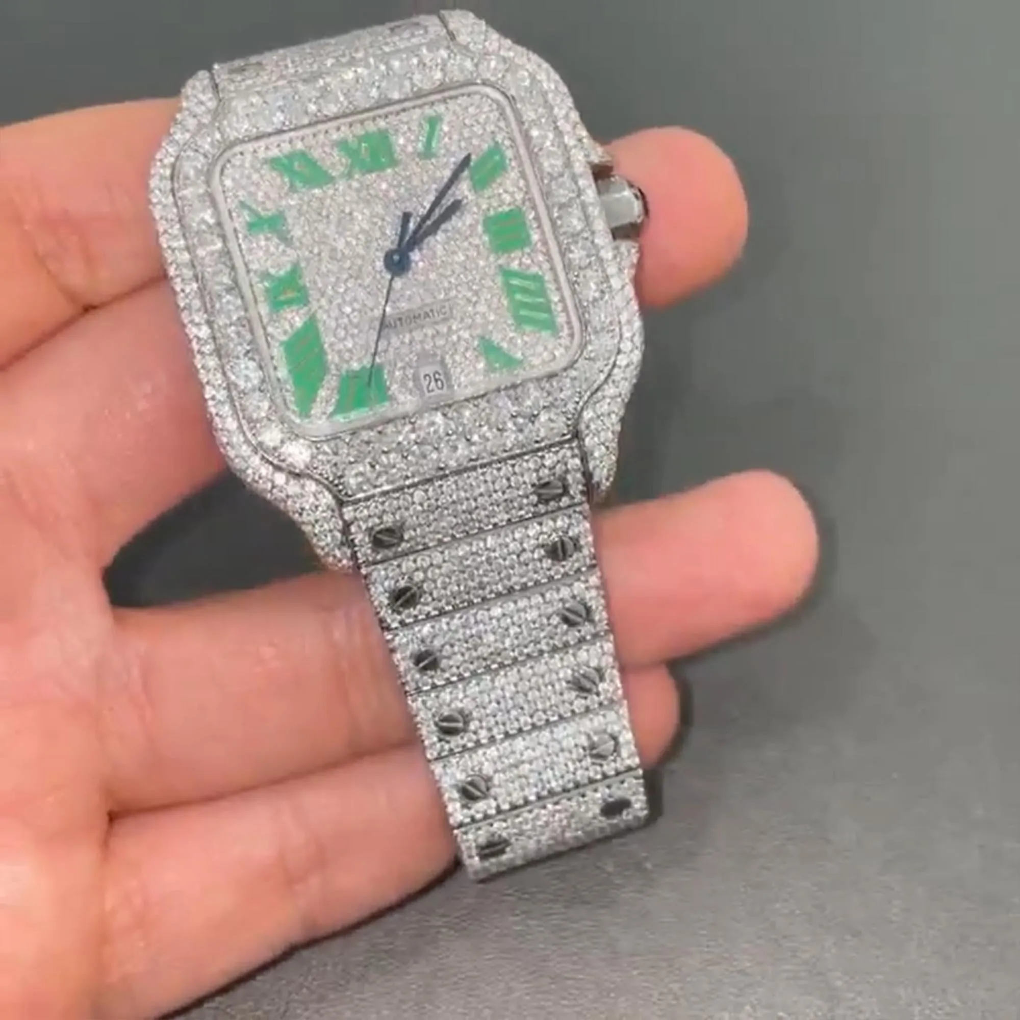 Moissanite watch | diamond watch(W-26)