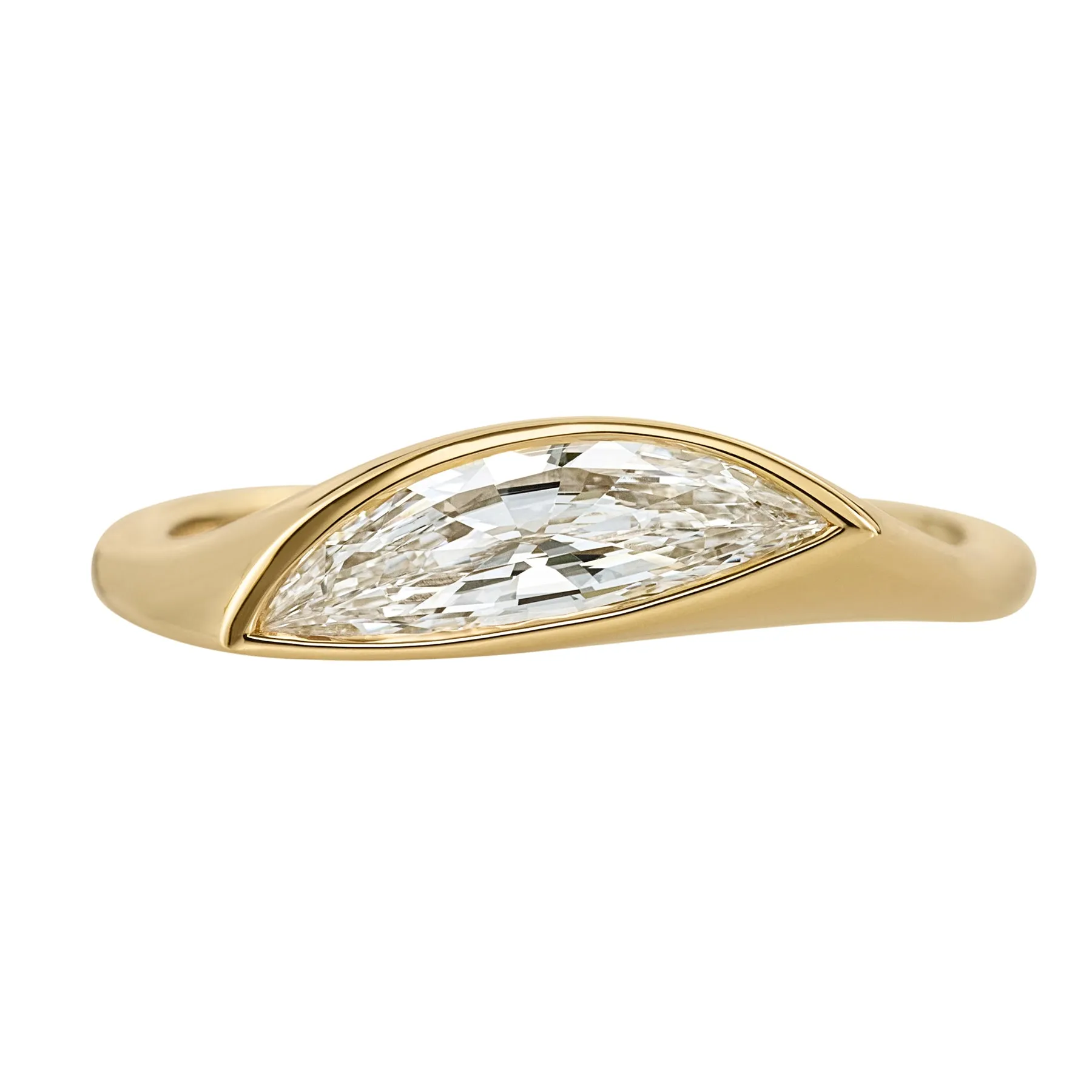 Neve OOAK Diamond Signet Engagement Ring