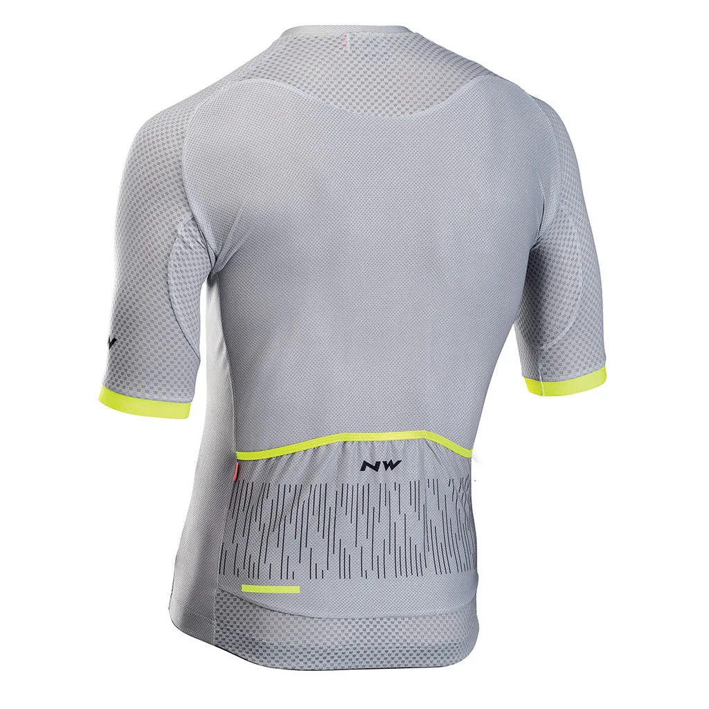 Northwave Storm Air Jersey - Grey/Yellow Fluo