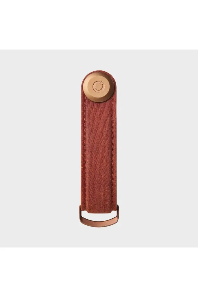 Orbitkey - Waxed Canvas Key Organiser - Brick Red