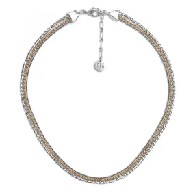 Ori Tao Bijoux Layered Triple Chain Necklace