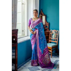 Paithani Patola Banarasi Soft Silk Saree