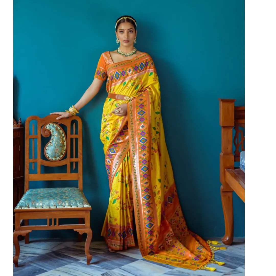 Paithani Patola Banarasi Soft Silk Saree