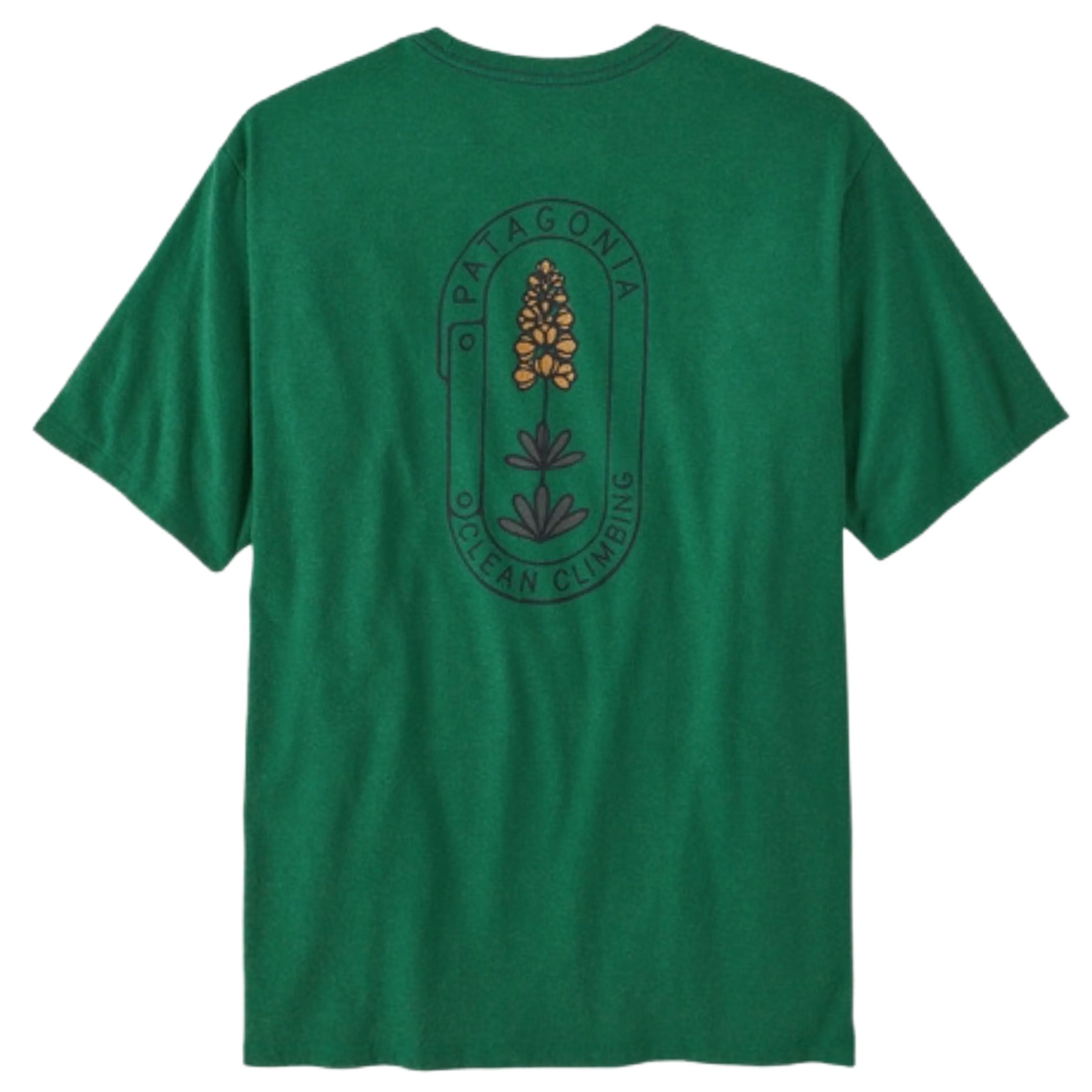 PATAGONIA Men's Clean Climb Trade Responsibili-Tee Clean Climb Bloom: Gather Green