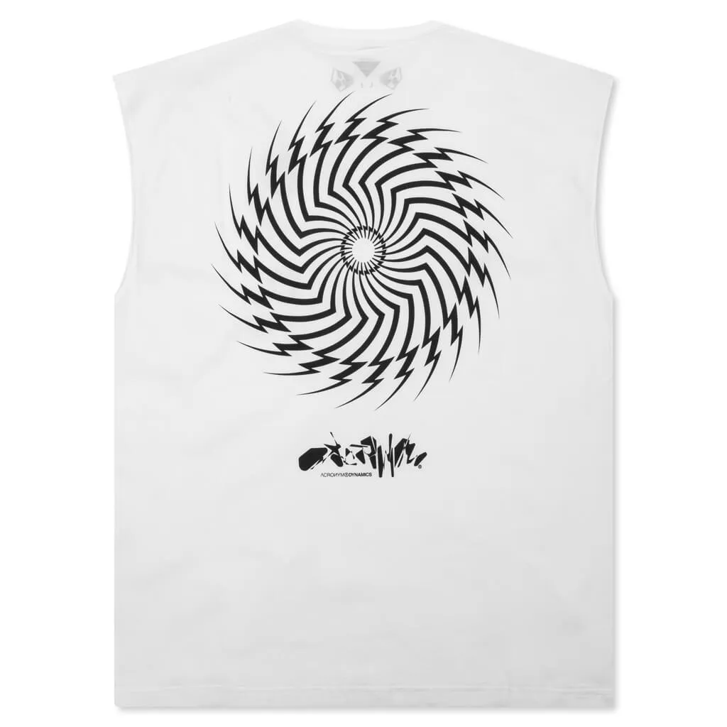 Pima Cotton Sleeveless Tee - White