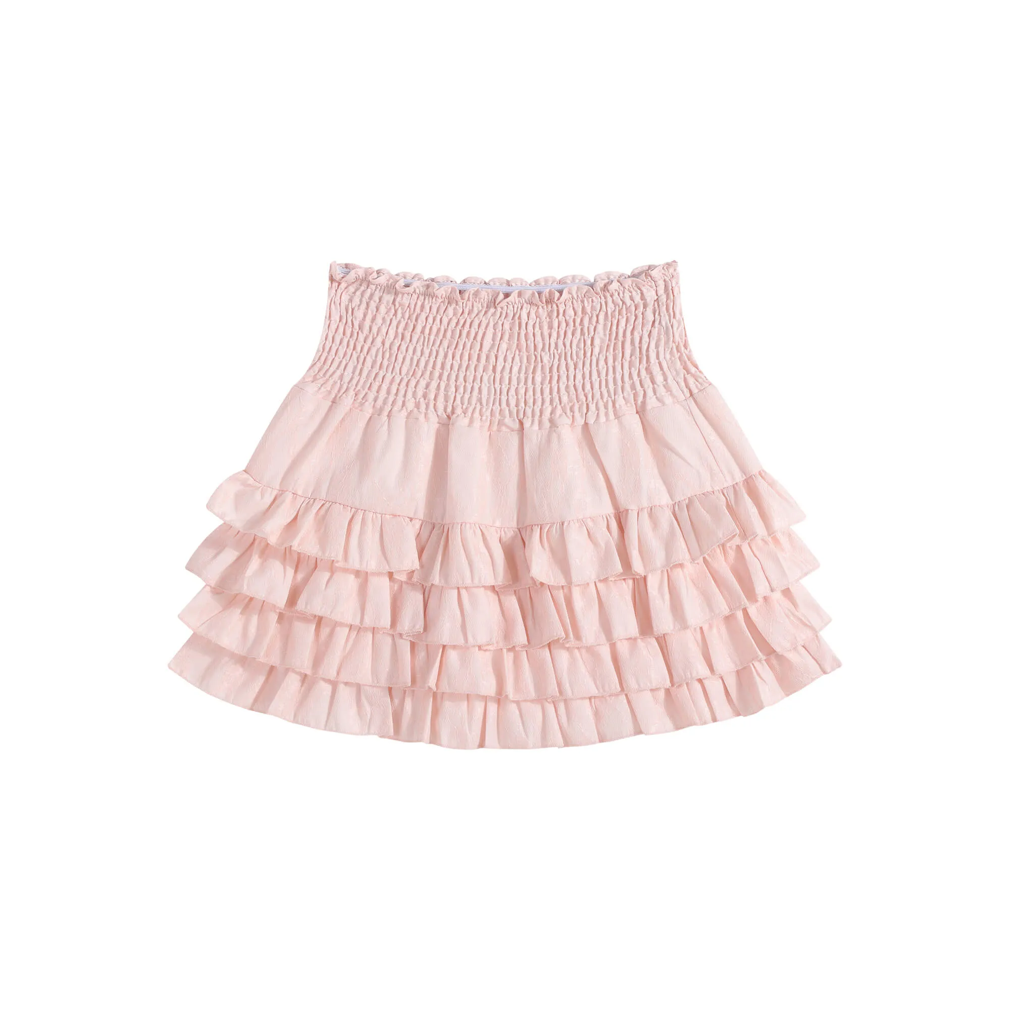 Pink lace ballet girl sweet high waisted puffy cake skirt BY9133