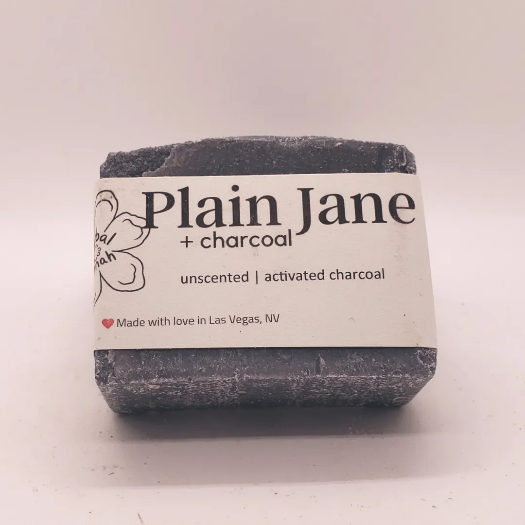 Plain Jane   Charcoal Natural Bar Soap