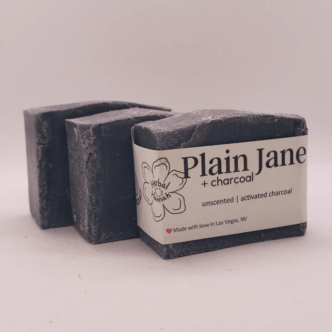 Plain Jane   Charcoal Natural Bar Soap