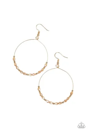 Prize Winning Sparkle Gold-Earrings