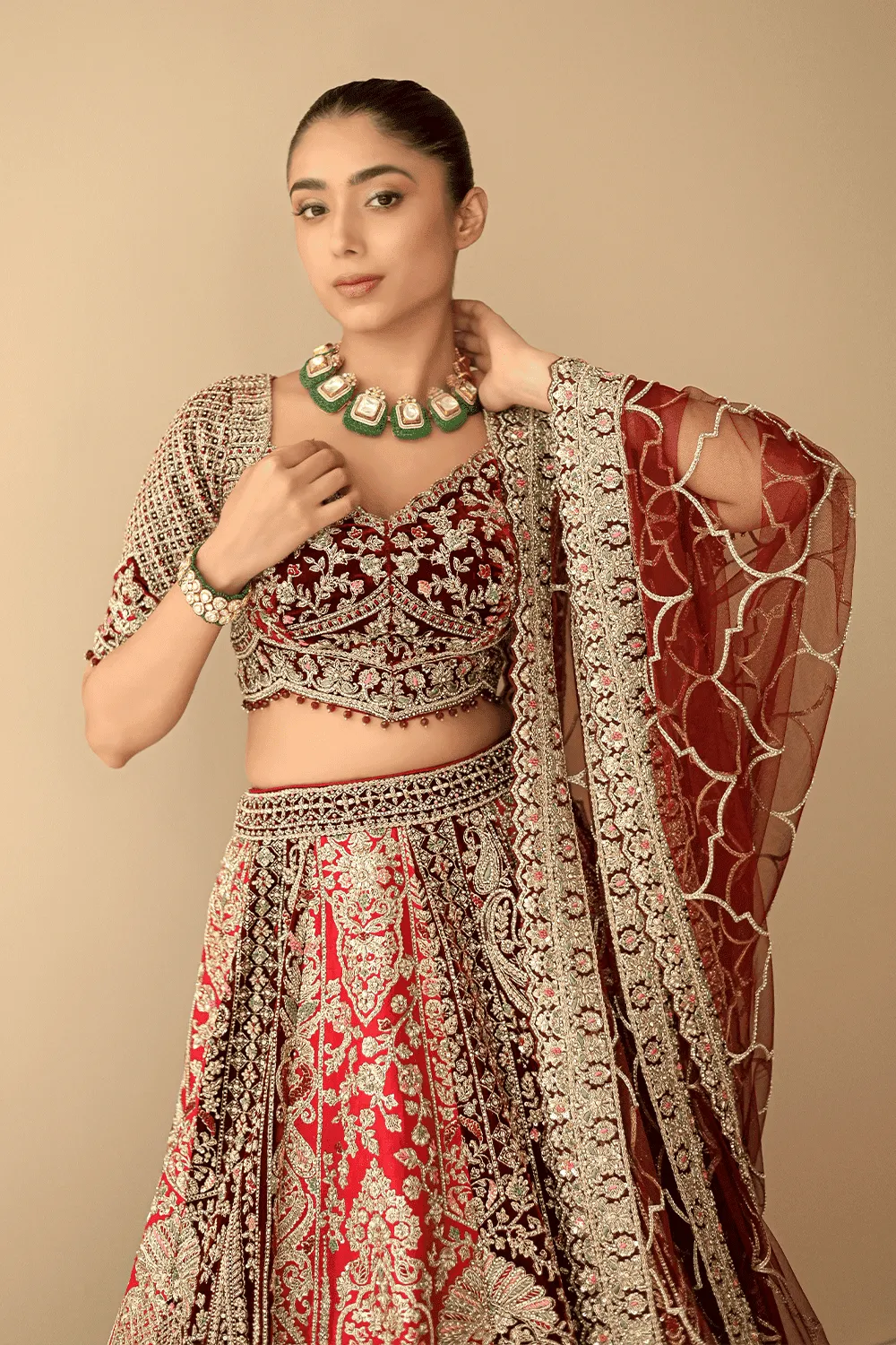 Red Lehenga