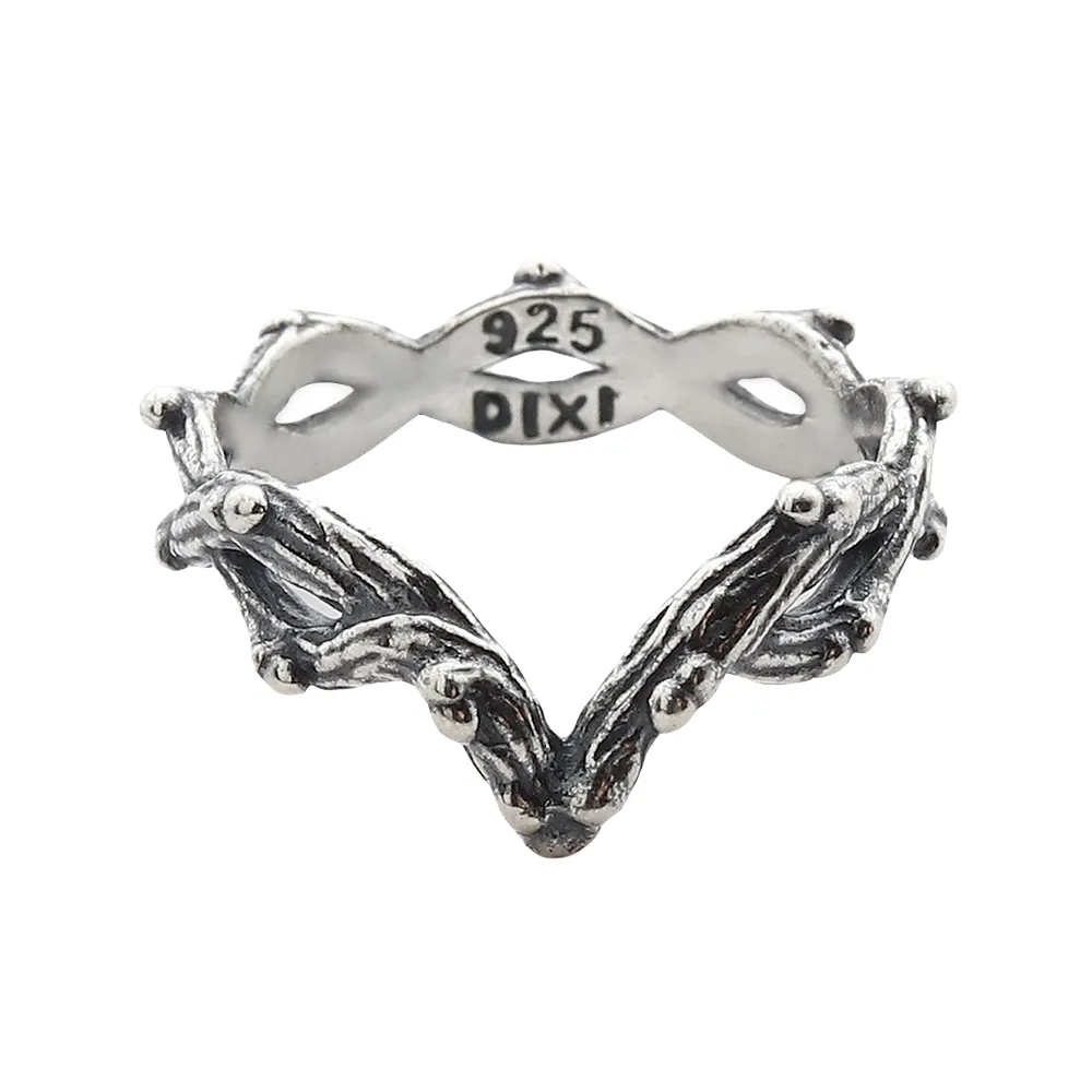 Silvestre Double Wishbone Gothic Thorn Branch Ring