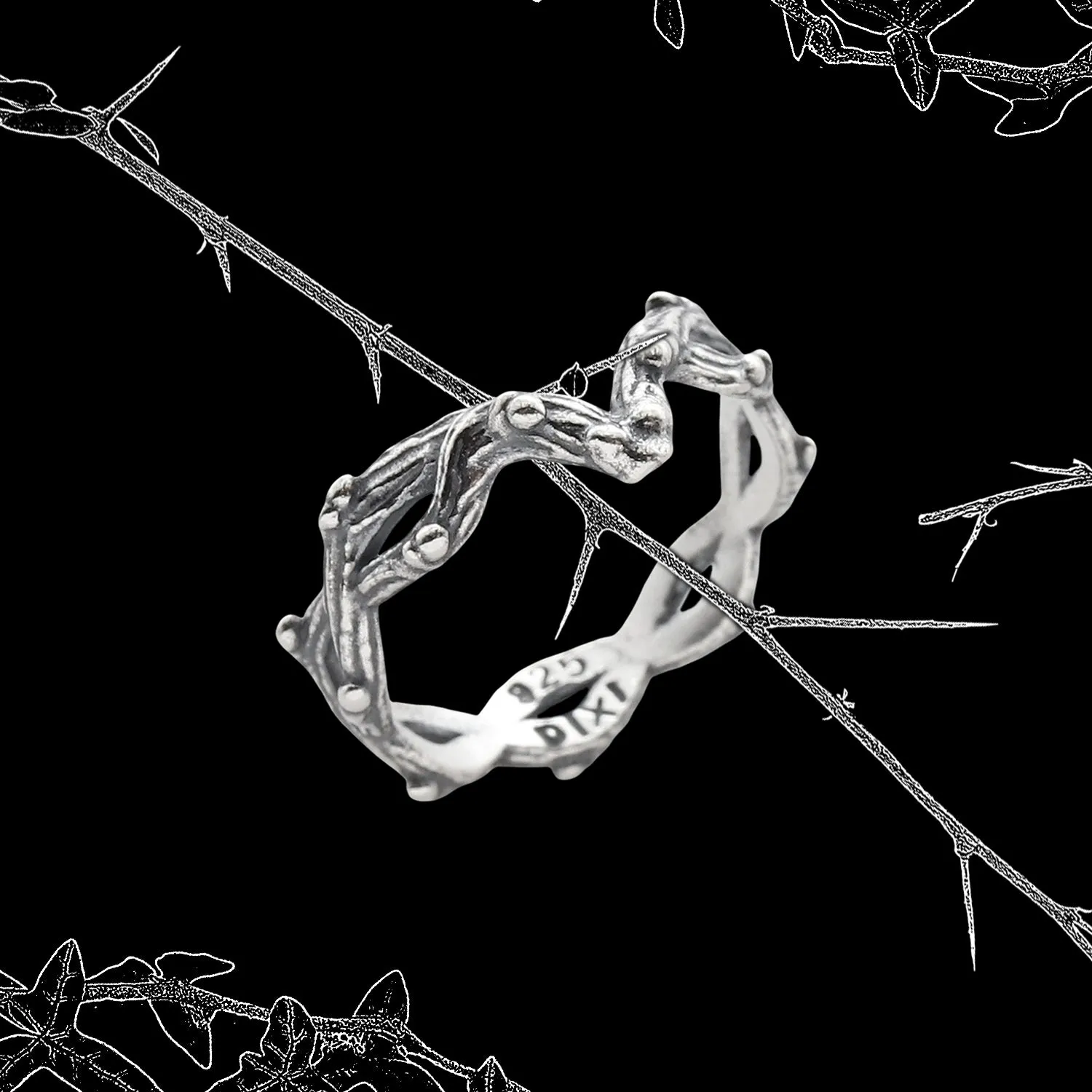 Silvestre Double Wishbone Gothic Thorn Branch Ring