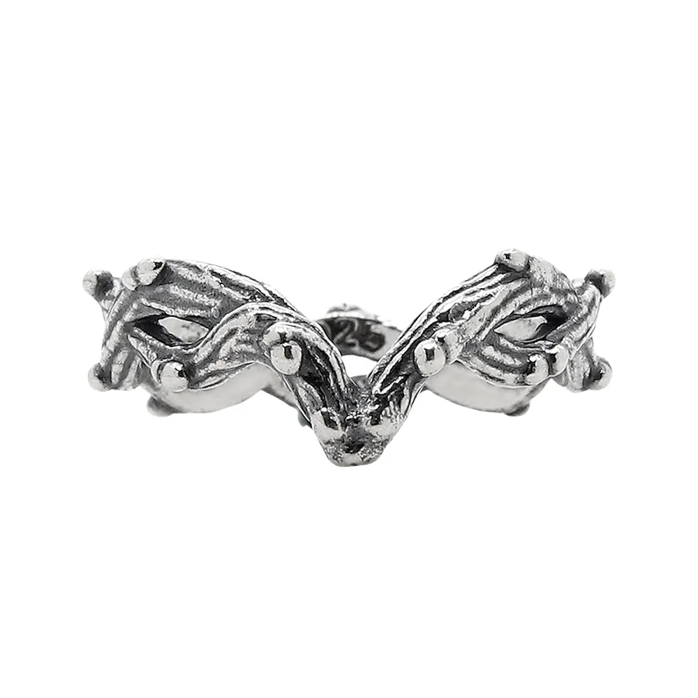 Silvestre Double Wishbone Gothic Thorn Branch Ring