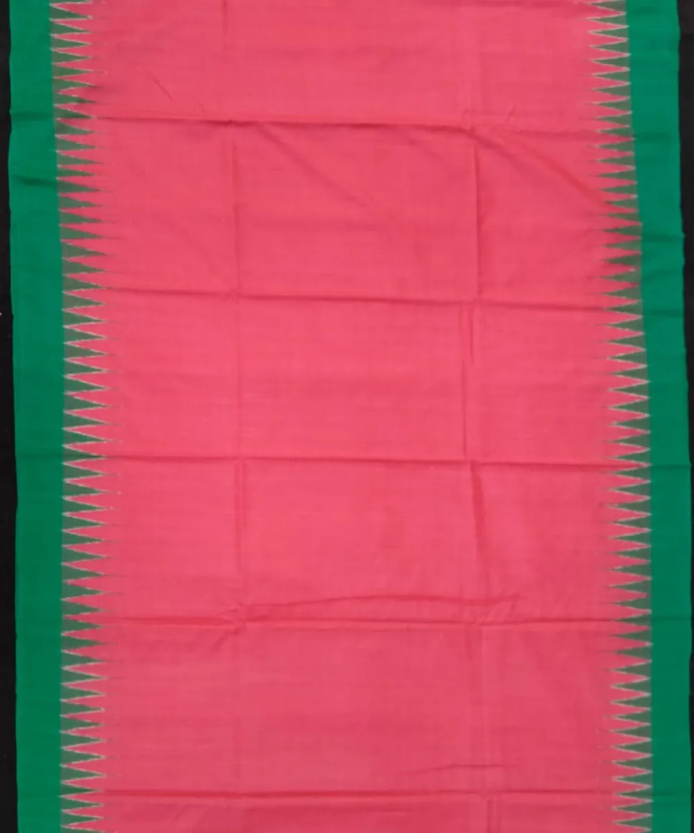 Sky blue pink silk handloom gopalpur saree