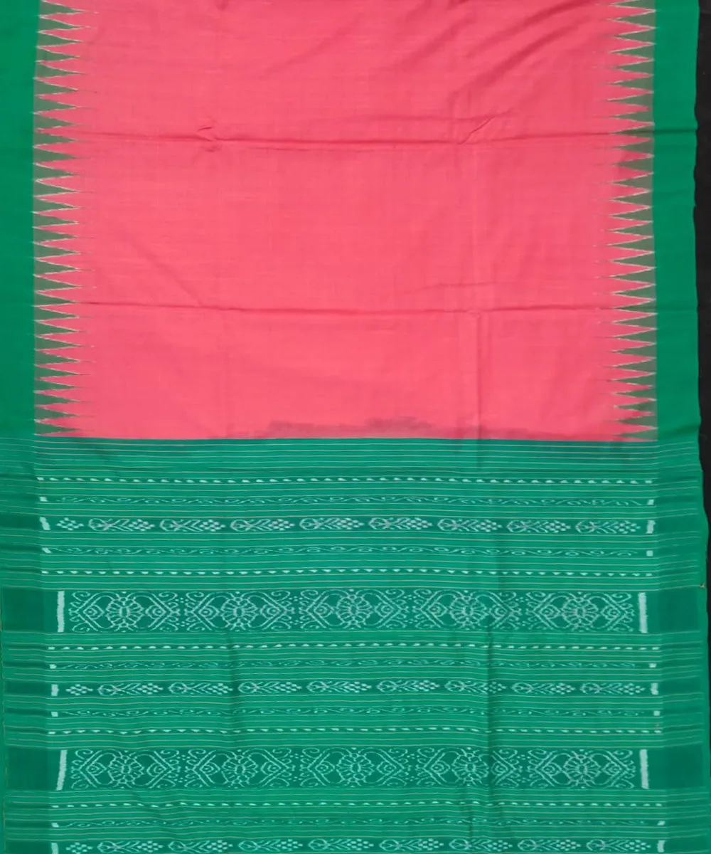 Sky blue pink silk handloom gopalpur saree