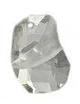 Swarovski 19mm Divine Rock Pendant - Crystal Silver Shade (1pc)