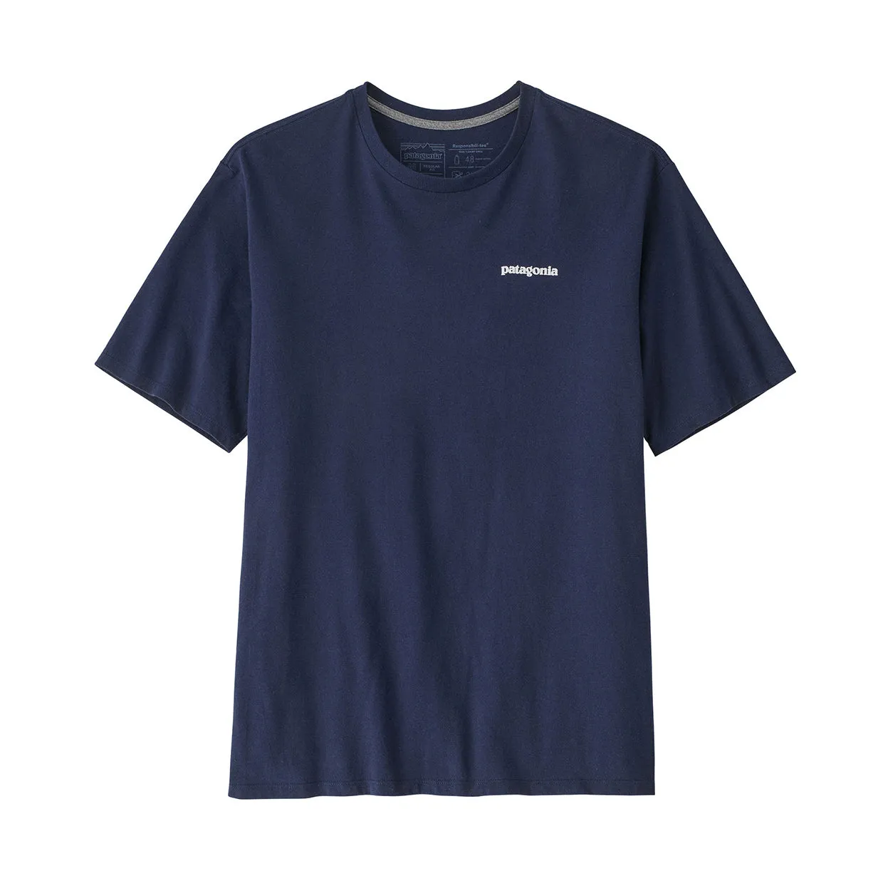 T-shirt Uomo Patagonia P-6 Logo Responsibili-Tee Blu