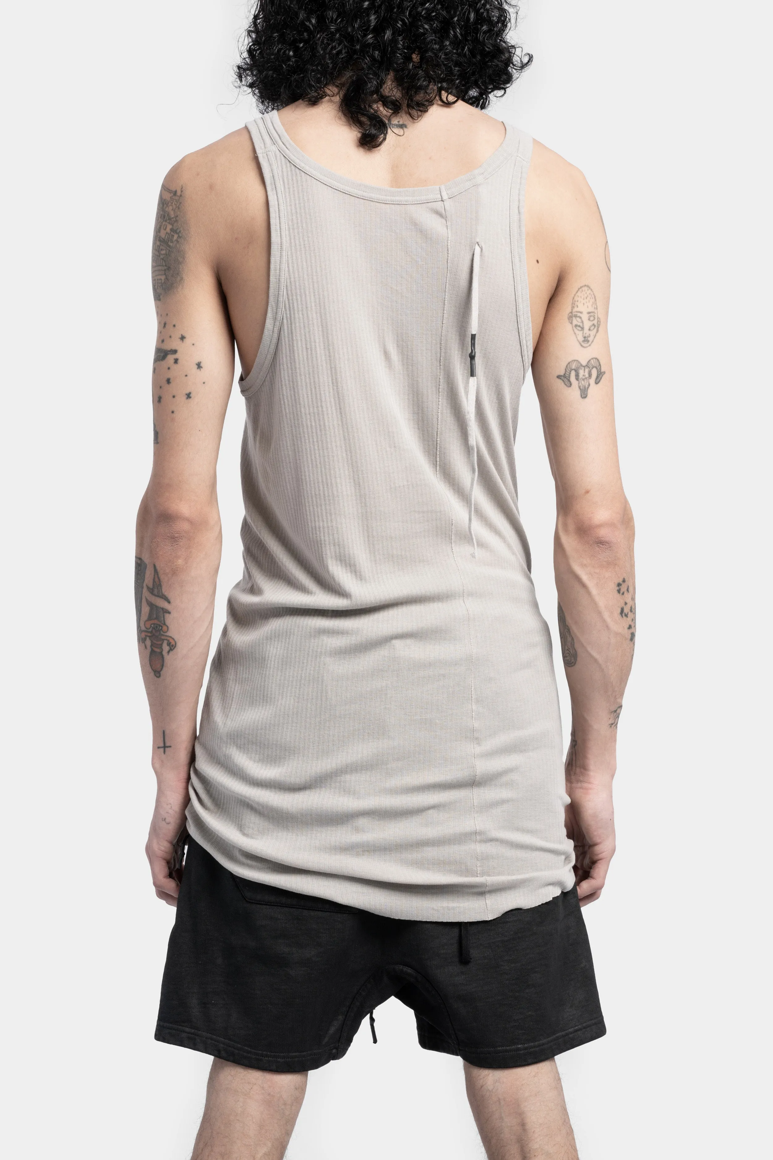 T1B - Lightweight rib tank, Light grey object dyed