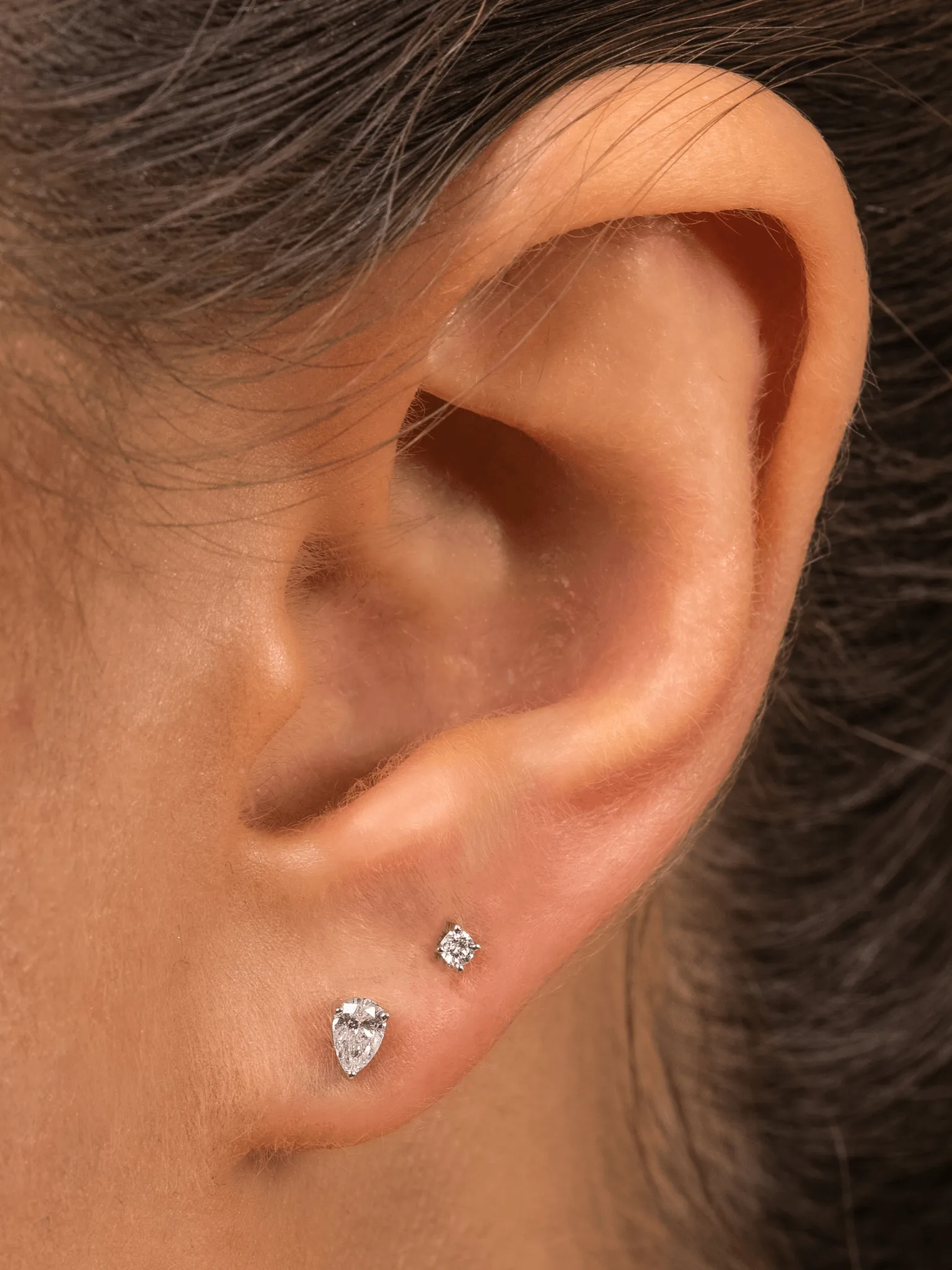 Teeny Diamond Stud Earring 14K