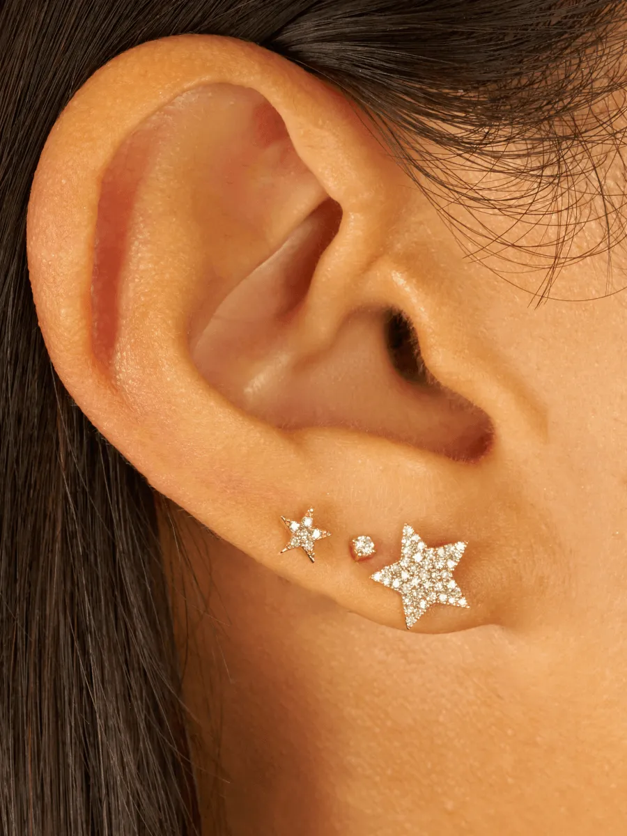 Teeny Diamond Stud Earring 14K