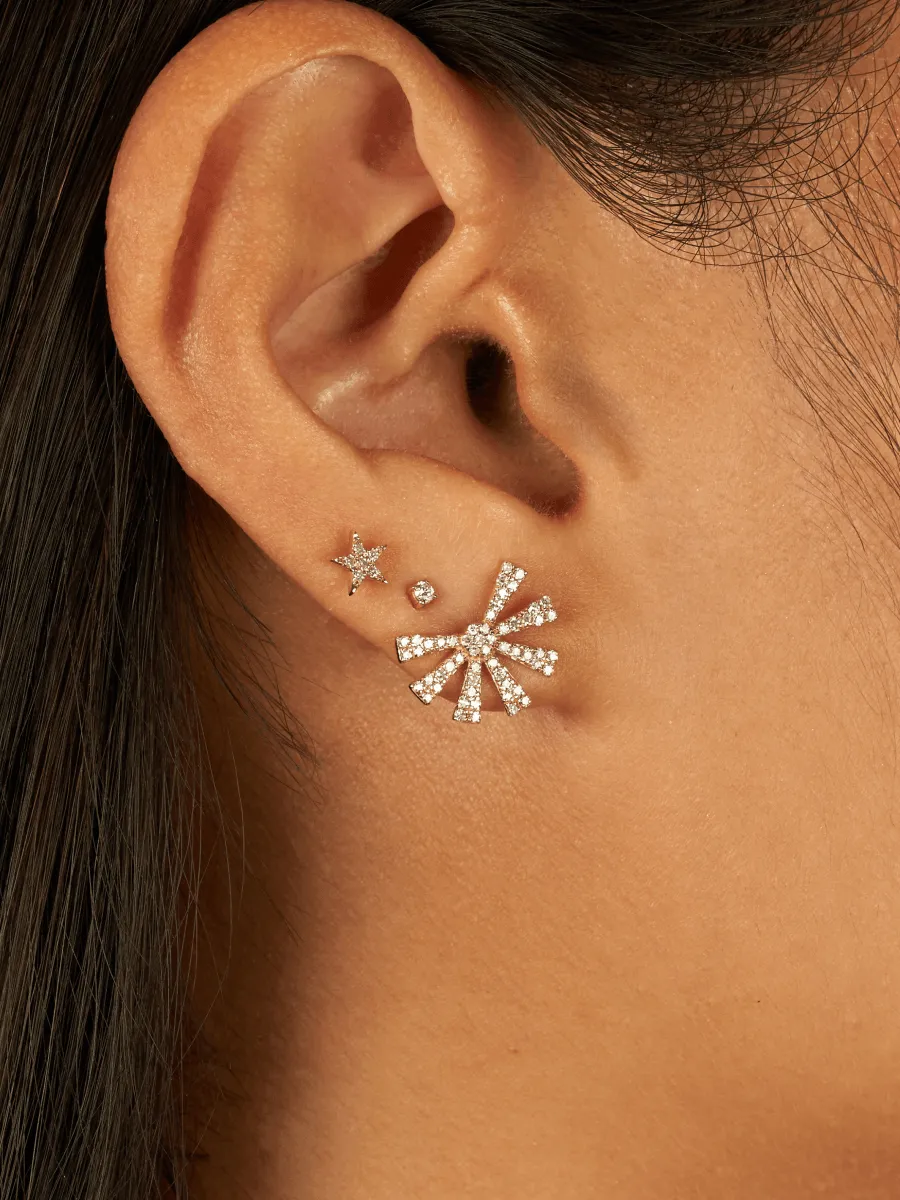 Teeny Diamond Stud Earring 14K