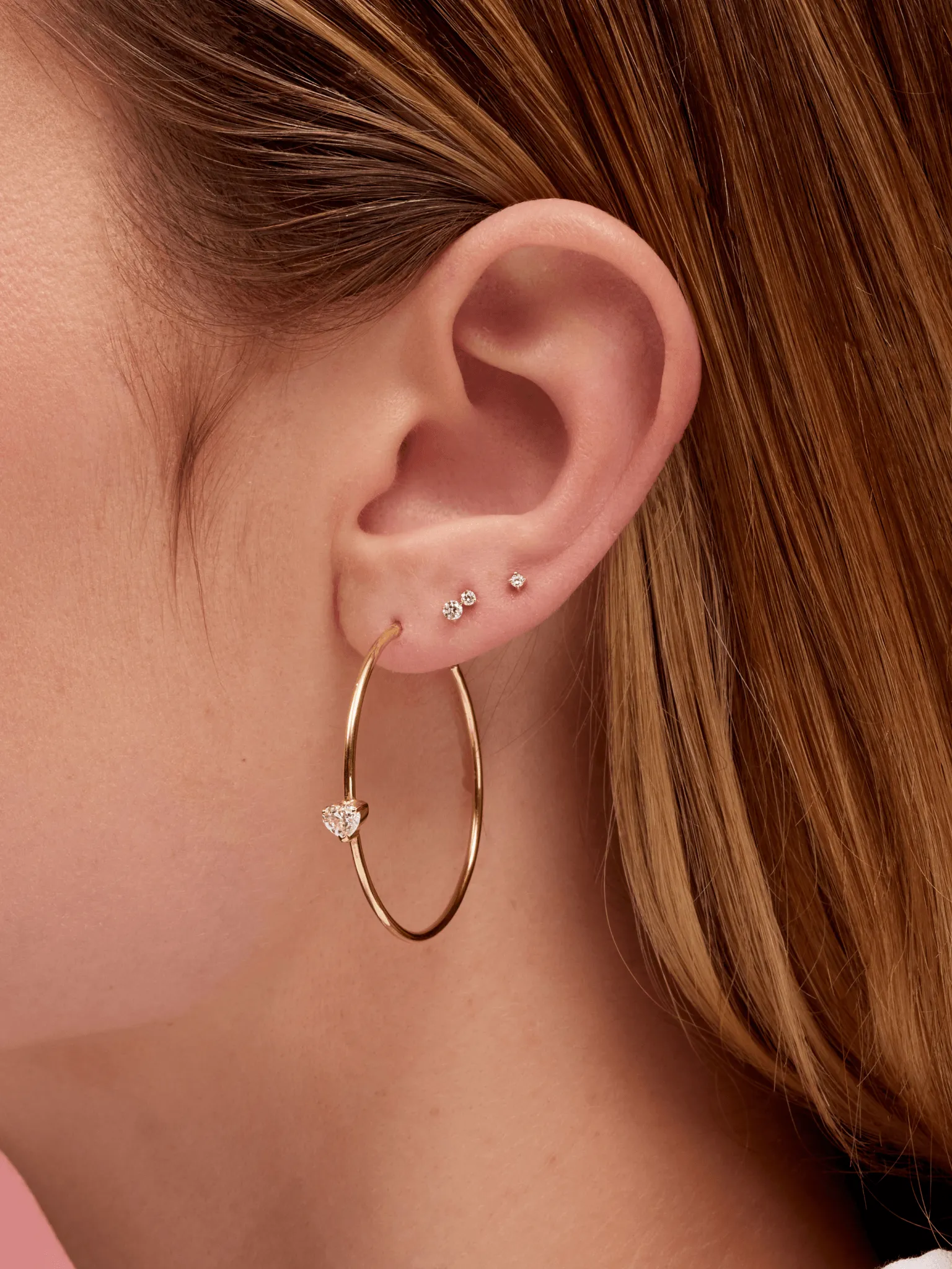 Teeny Diamond Stud Earring 14K