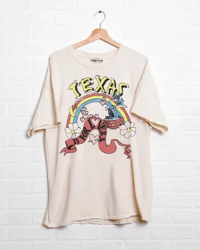 Texas is for Lovers Off White Thrifted Tee