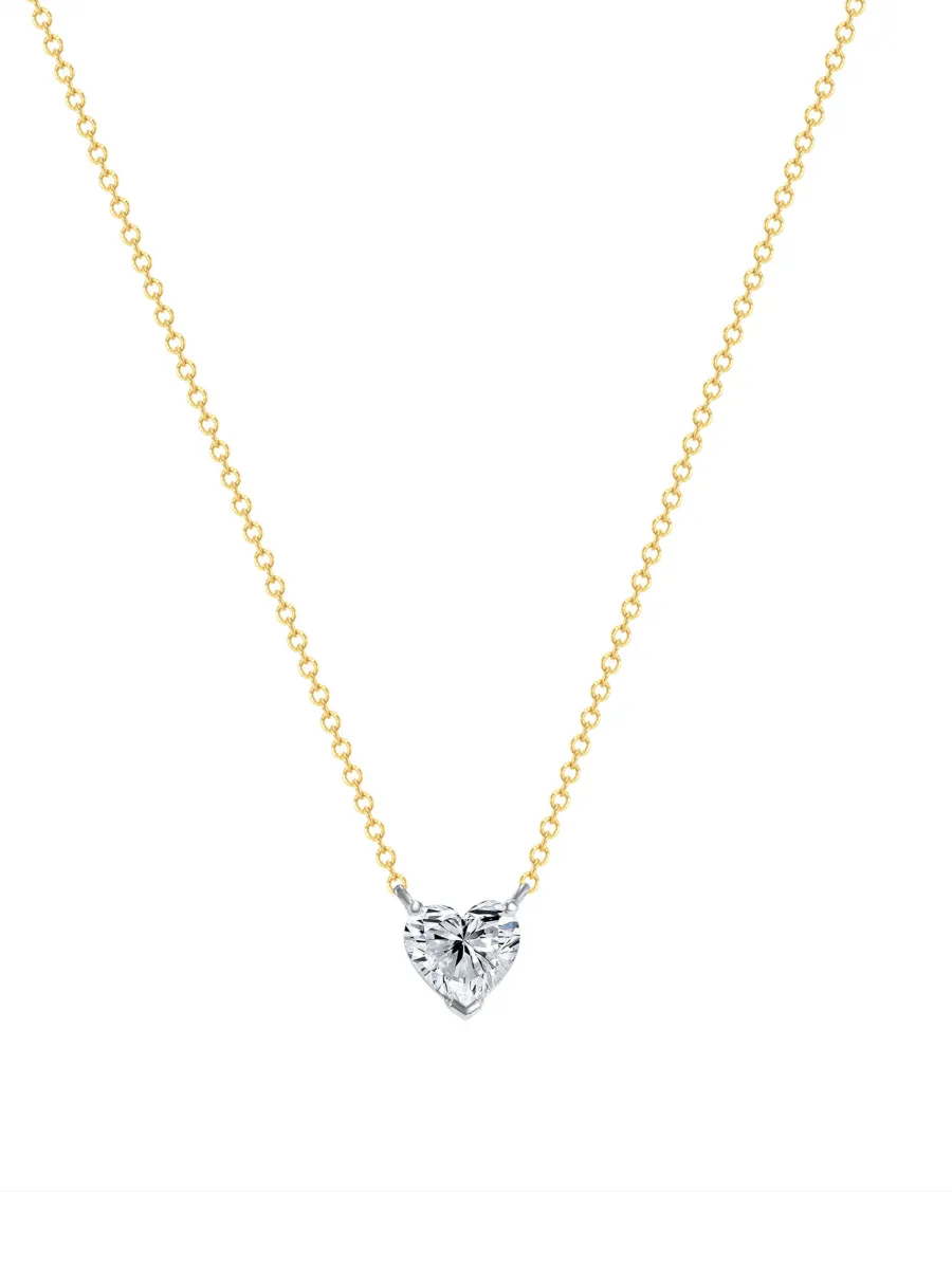 The Diamond Heart Necklace 14K