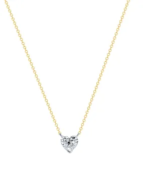 The Diamond Heart Necklace 14K