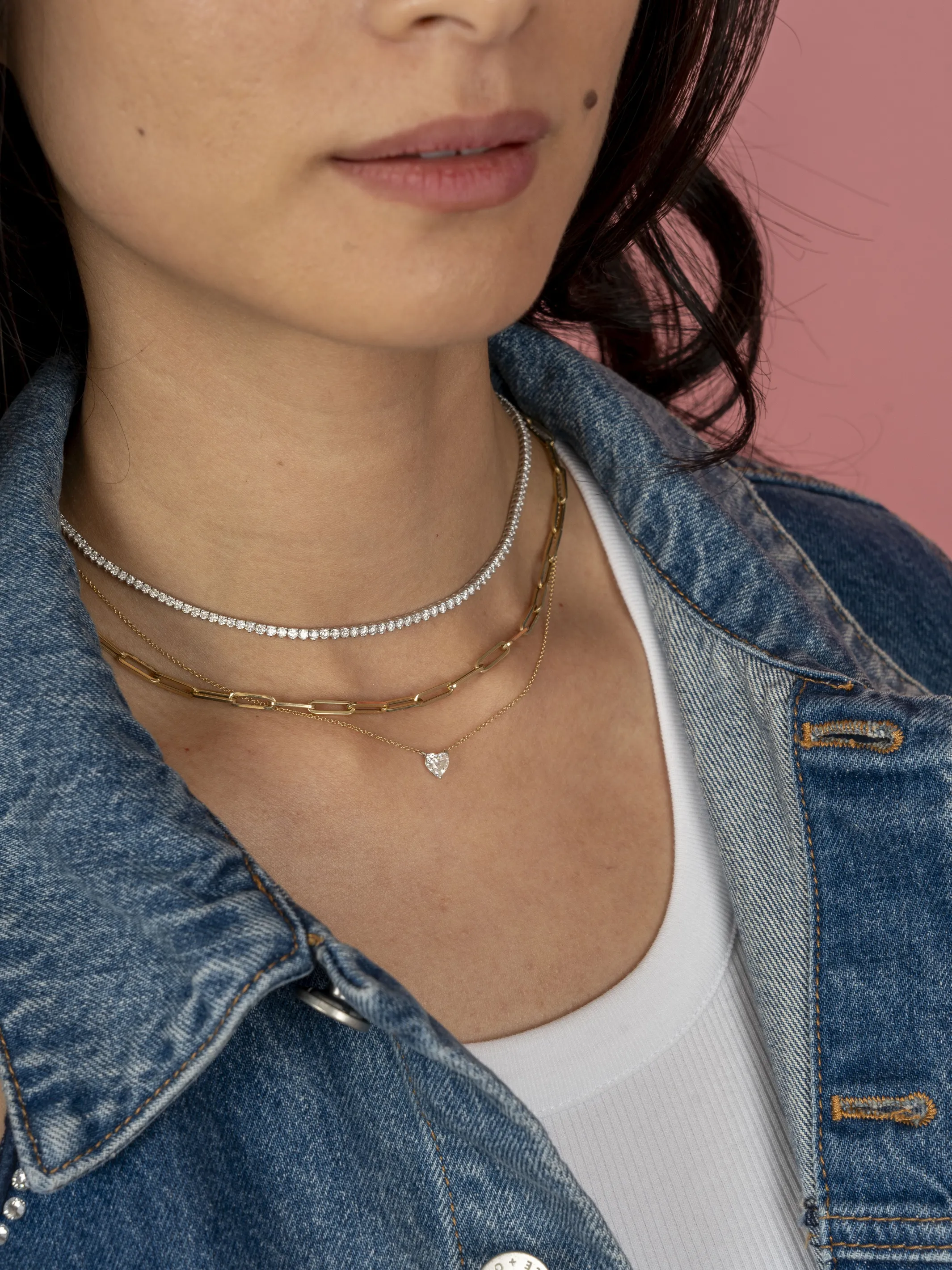 The Diamond Heart Necklace 14K