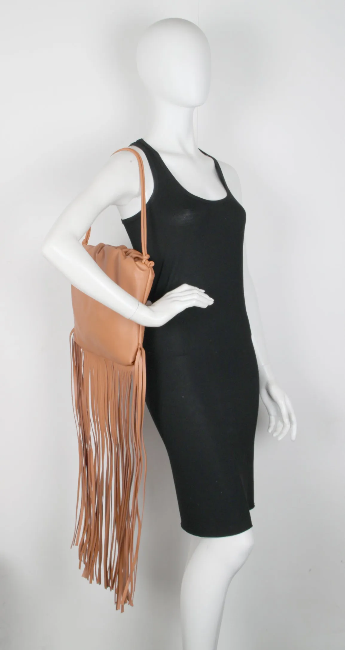 The Fringe Pouch Tote, Clay