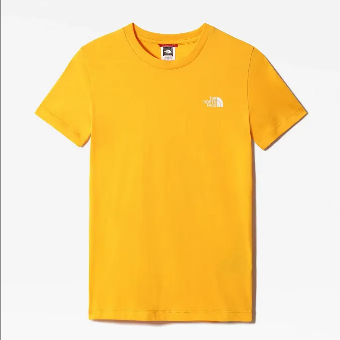 The North Face boys' SS Simple Dome short sleeve t-shirt NF0A2WAN56P1 gold