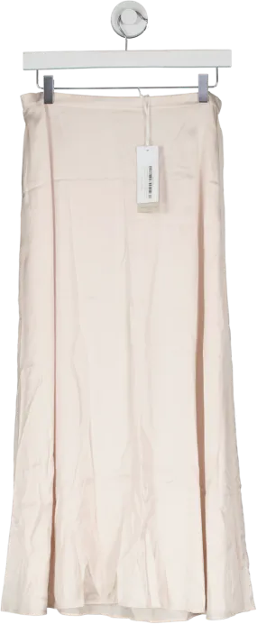 The White Company Pink Washed Satin A Line Skirt UK 10