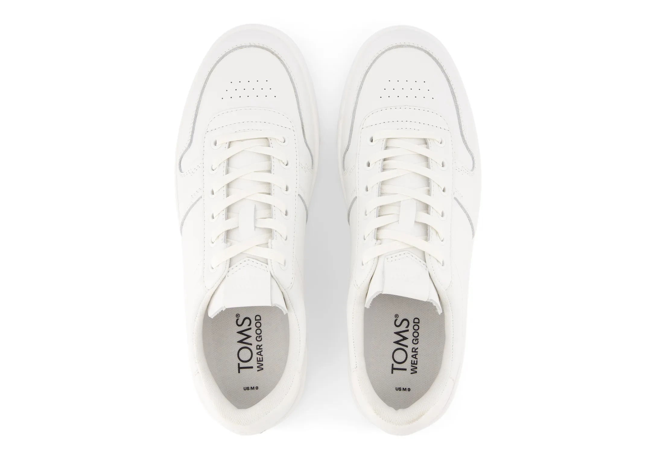 TRVL Lite Court Sneaker - White Leather